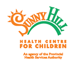 Image shows the Sunny Hill Health Centre for Children logo.