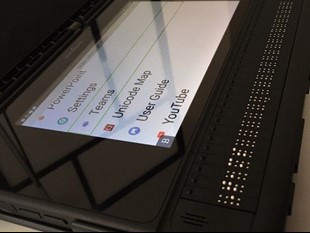 BrailleNote Touch screen