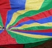 Multicoloured play parachute